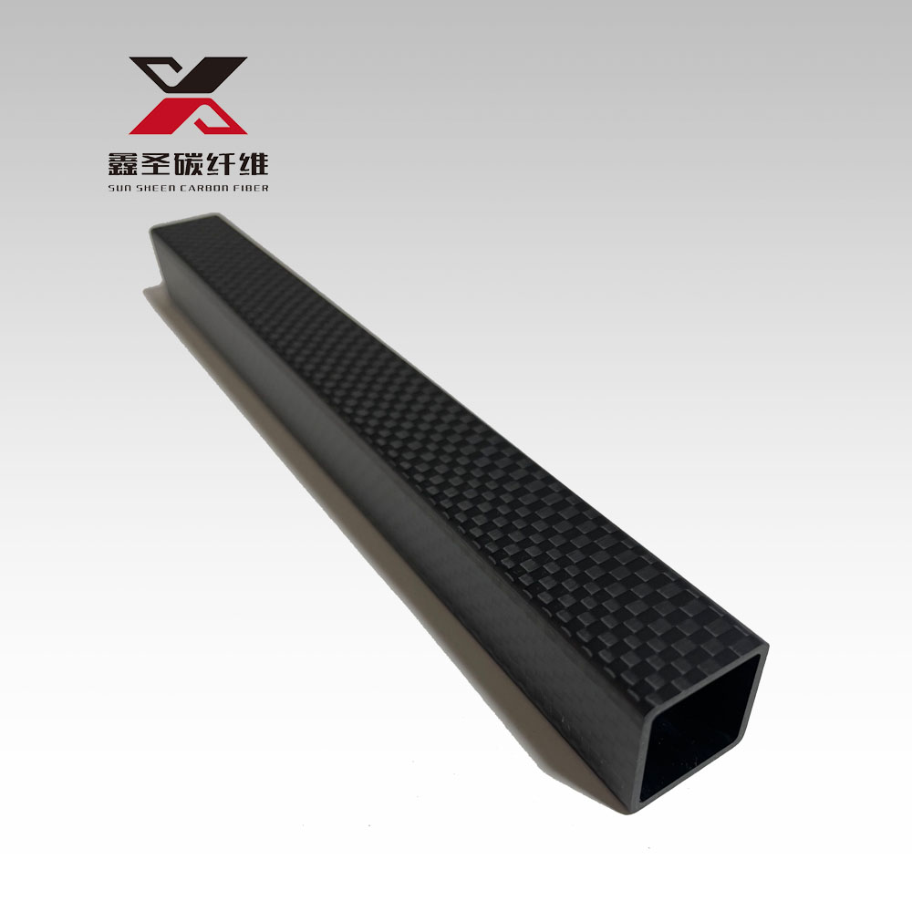 表面3K平纹碳纤维方管